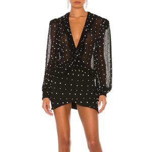 NEW WITH TAGS Retrofete Lennon Dress - Black Sequin